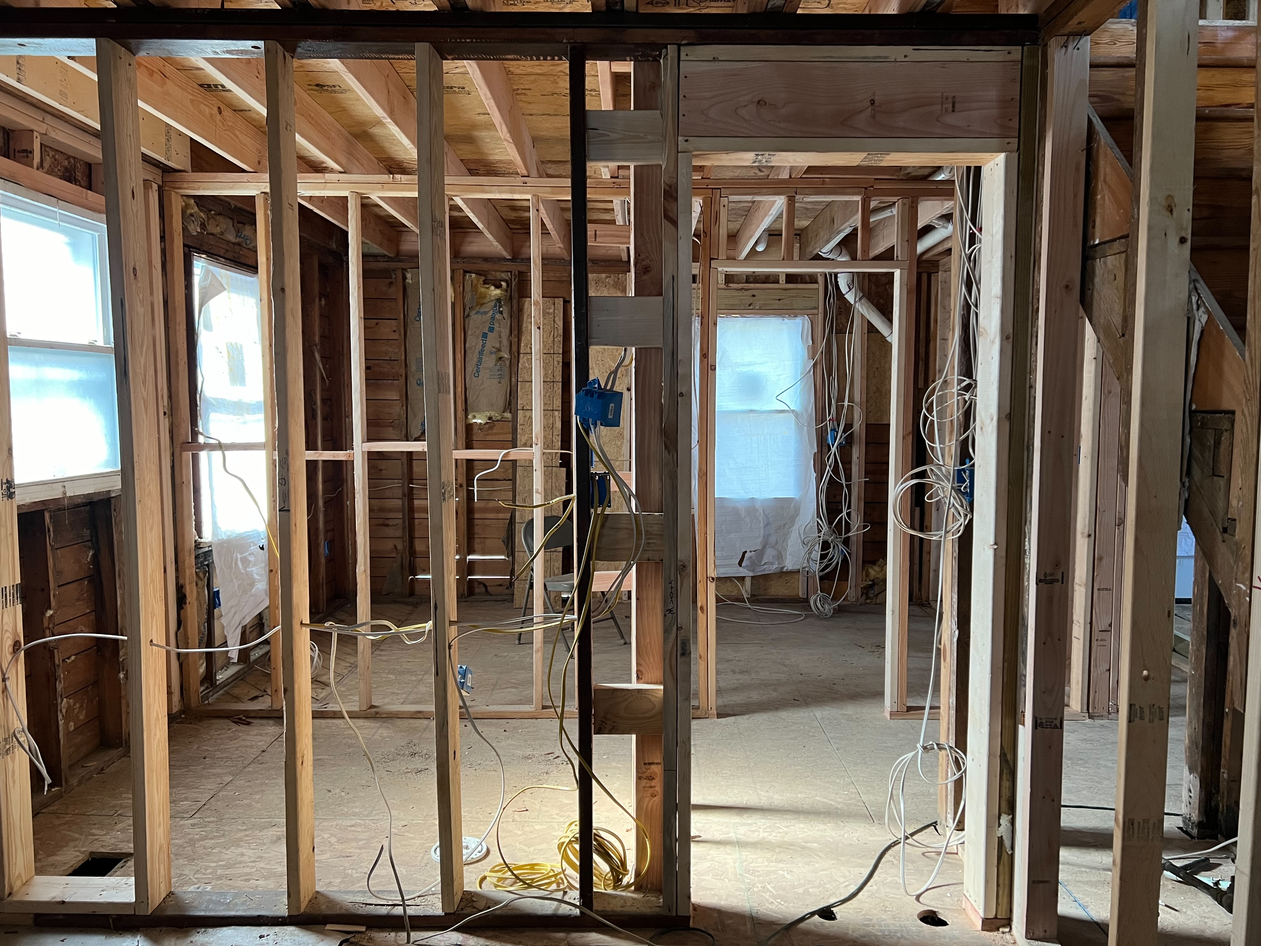 Oxon Hill, MD — framing and rough-in